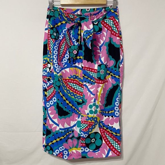 NWT Sz6 J. Crew Ratti Kaleidoscope Tulip Skirt - Picture 2 of 10